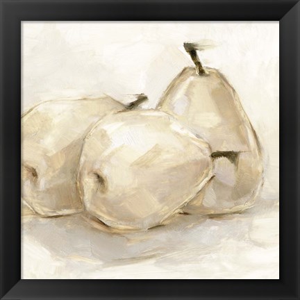 Framed White Pear Study II Print