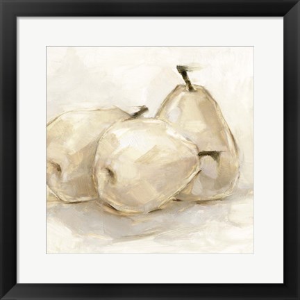 Framed White Pear Study II Print