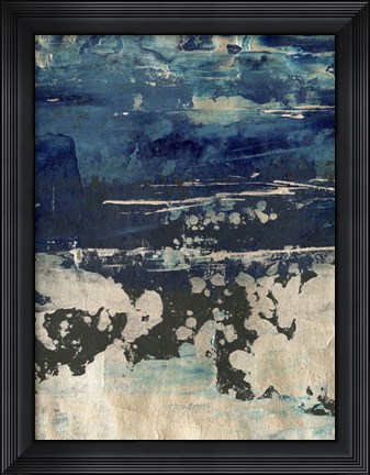 Framed Silver Surf I Print