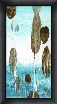 Framed Cattails I Print