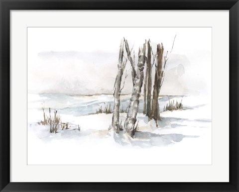 Framed First Snowfall I Print
