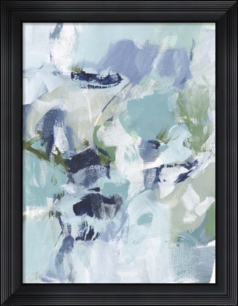 Framed Azure Abstract I Print