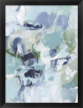 Framed Azure Abstract I Print