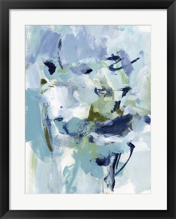 Framed Azure Abstract II Print