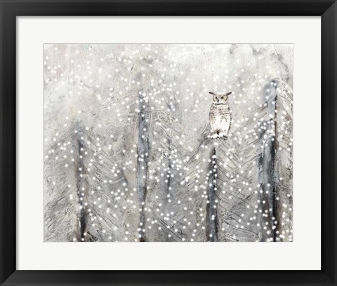 Framed Snowy Habitat I Print