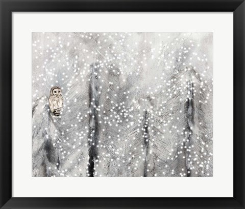 Framed Snowy Habitat II Print