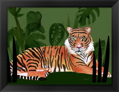 Framed Tiger Tiger I Print