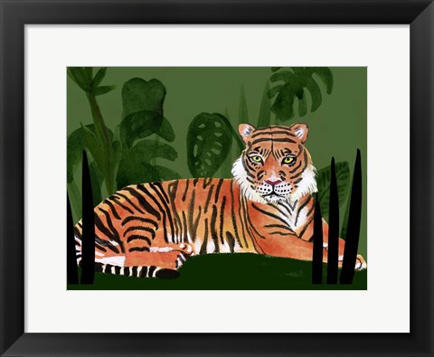 Framed Tiger Tiger I Print