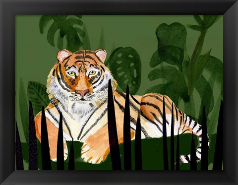 Framed Tiger Tiger II Print