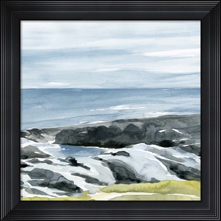 Framed Coastal Blue II Print
