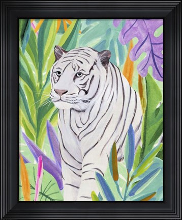 Framed Tropic Tiger I Print