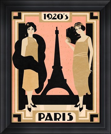 Framed 1920&#39;s Paris I Print