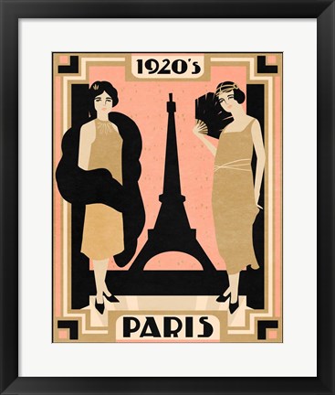 Framed 1920&#39;s Paris I Print