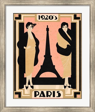 Framed 1920&#39;s Paris II Print