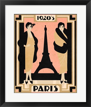 Framed 1920&#39;s Paris II Print