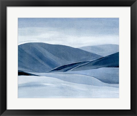 Framed Indigo Range II Print