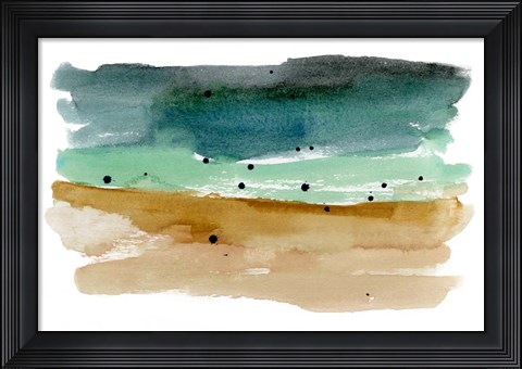 Framed Shoreline Strokes II Print