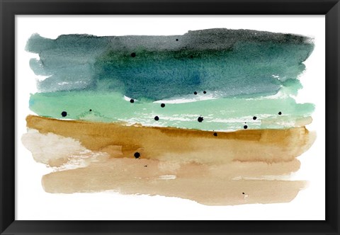 Framed Shoreline Strokes II Print