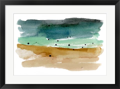 Framed Shoreline Strokes II Print