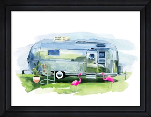Framed Happy Camper I Print