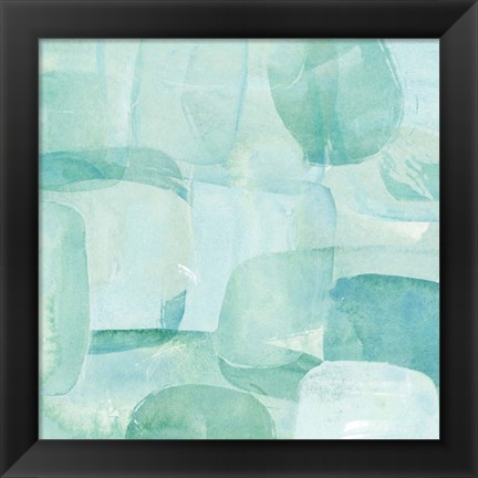 Framed Sea Glass Reflection II Print