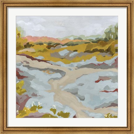 Framed Lowland River II Print