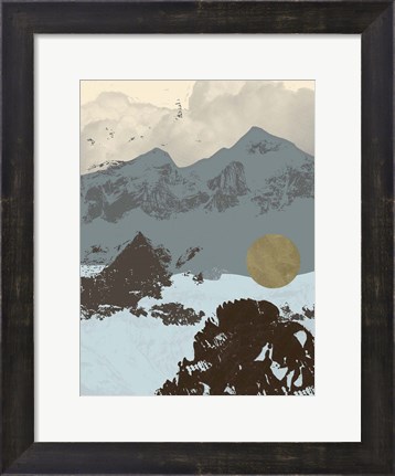 Framed Pop Art Mountain II Print