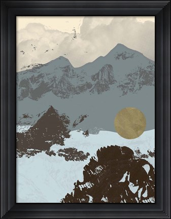 Framed Pop Art Mountain II Print