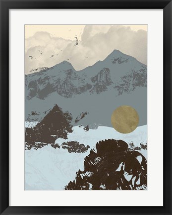 Framed Pop Art Mountain II Print