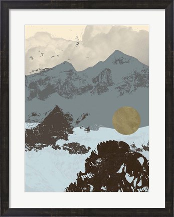 Framed Pop Art Mountain II Print