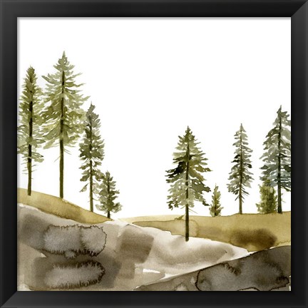 Framed Pine Hill I Print