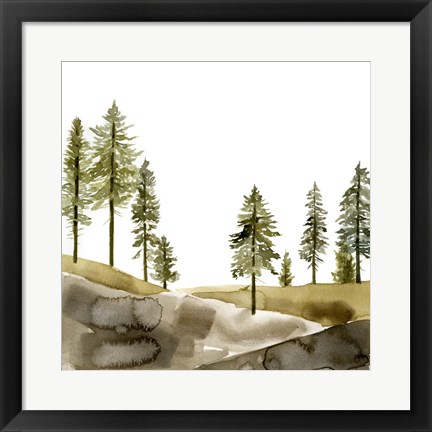 Framed Pine Hill I Print
