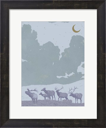 Framed Pop Art Elk II Print