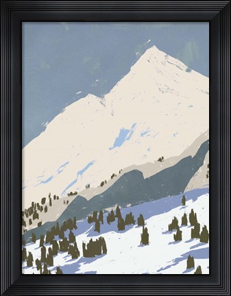 Framed Bunny Slopes I Print