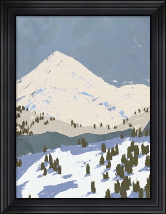 Framed Bunny Slopes II Print