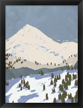 Framed Bunny Slopes II Print