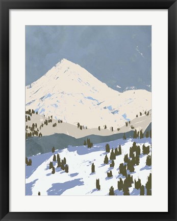 Framed Bunny Slopes II Print