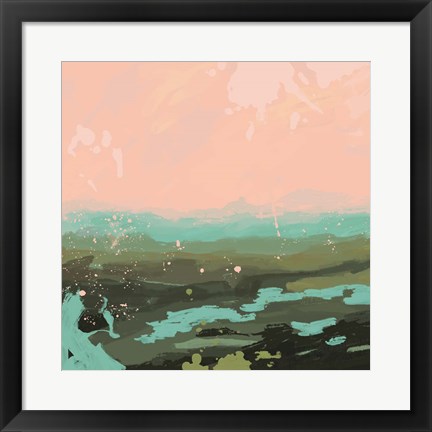 Framed Neon Expanse II Print