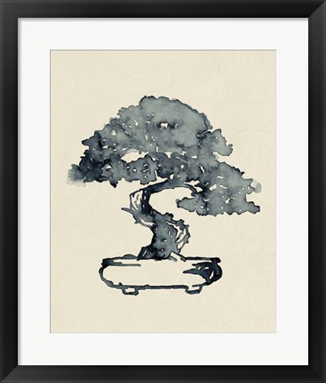 Framed Indigo Bonsai I Print