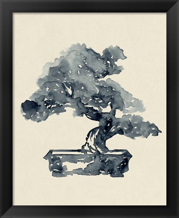 Framed Indigo Bonsai II Print