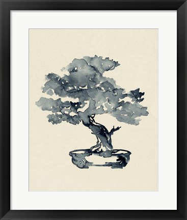 Framed Indigo Bonsai III Print