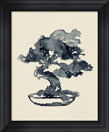 Framed Indigo Bonsai IV Print