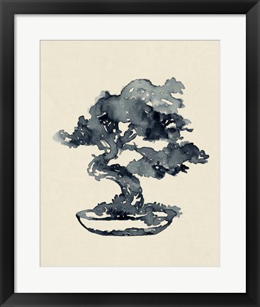 Framed Indigo Bonsai IV Print