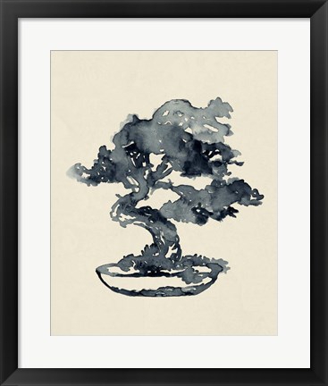 Framed Indigo Bonsai IV Print