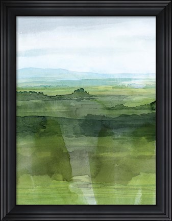 Framed Jewel Tone Terrain I Print