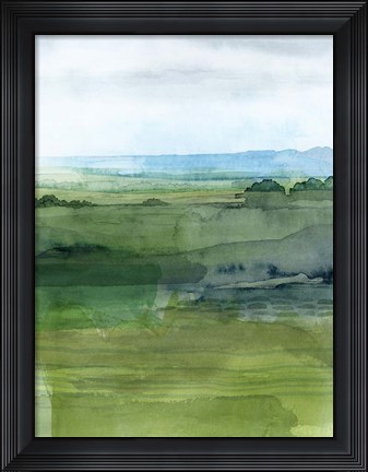 Framed Jewel Tone Terrain II Print