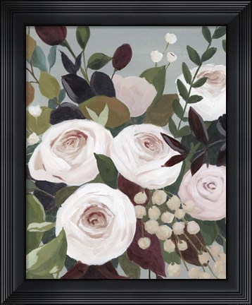 Framed Bohemian Blooms I Print