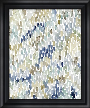 Framed River Wavelets I Print