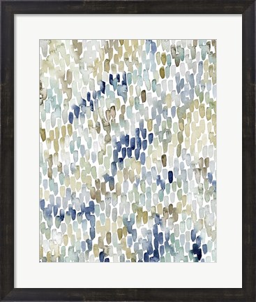 Framed River Wavelets I Print