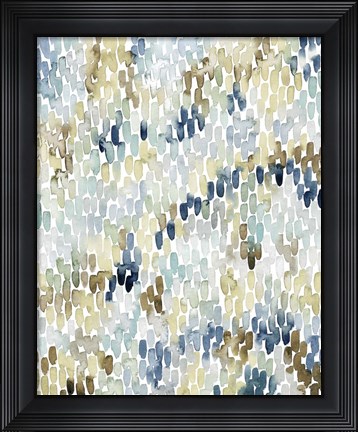Framed River Wavelets II Print